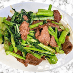 Best 菜心牛/豬 Beef or Pork Choy Sum in Pearl City, HI